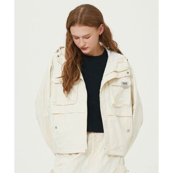 코닥 KODAK 에센셜 안감 후드 자켓 우먼 IVORY K5122EJKH1IVR 183744