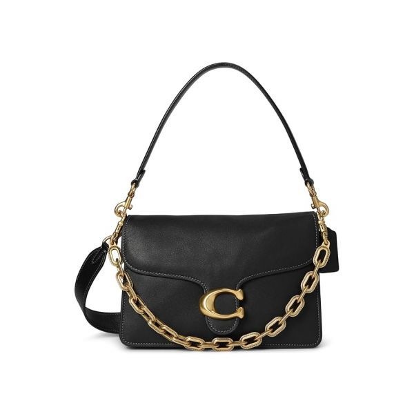 COACH [해외] COACH 코치 체인 태비백 숄더백 미국직구 - 금장 블랙