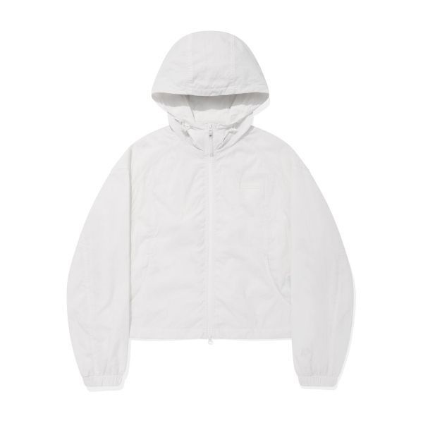 와키윌리 WACKY WILLY 우먼스 나일론 후드 집업 점퍼 화이트 WA2502JK62WH 286953