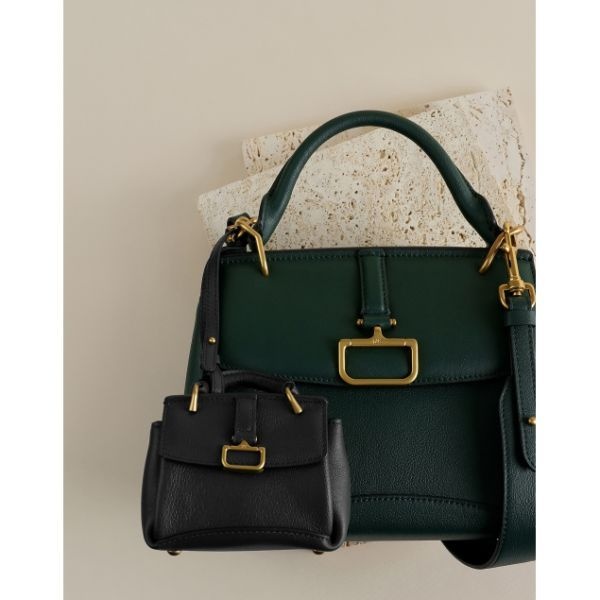 닥스 DAKS WOMENS ACCESSORIES [BIRKBECK CHARLOTTE] 버크백샬롯 블랙 소가죽 미니어처 키링 겸 참장식 DCHO5F543BK 144369