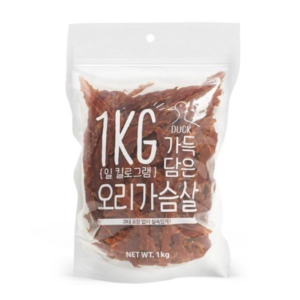 [반려동물] 더주스 슈퍼츄 오리가슴살 1kg