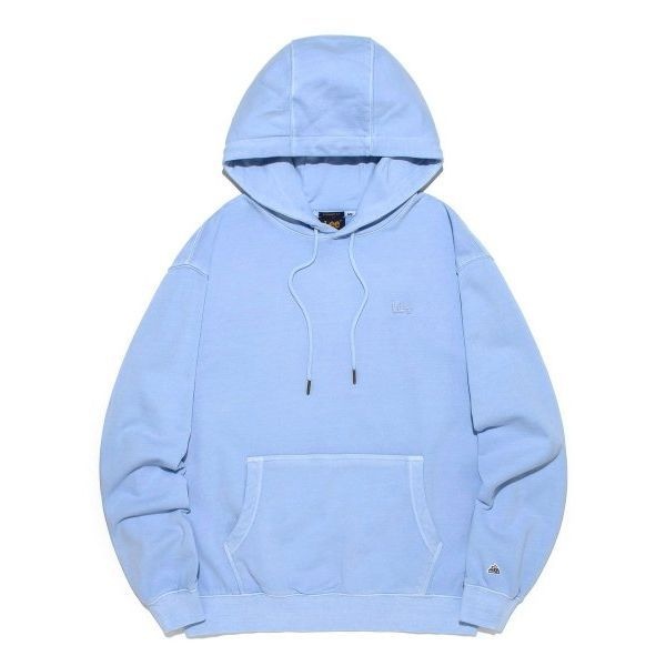 리 LEE스몰 트위치 로고 다잉 후드 클래식 블루 LE2401HD11CB 233707