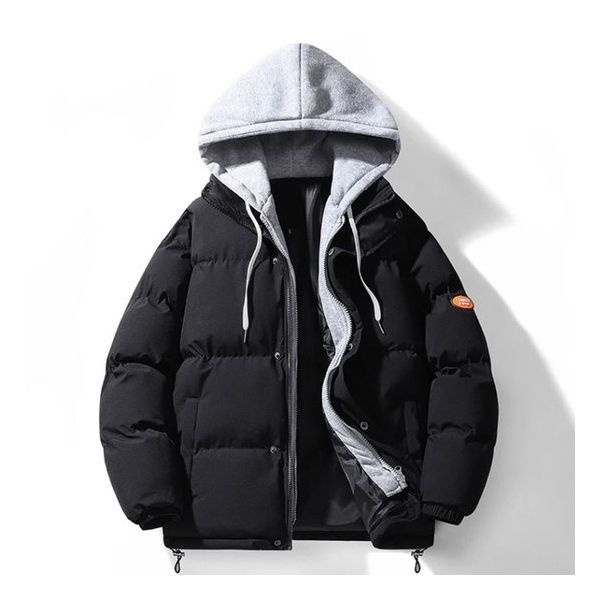 [위즈아이]남녀 공용 면 후드 레이어드 패딩 점퍼 WI052P 660553