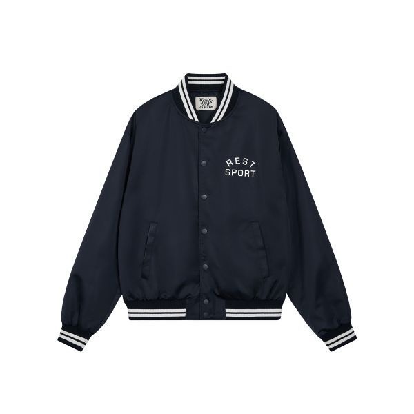 REST&RECREATION RS NYLON BOMBER JACKET - NAVY 395600