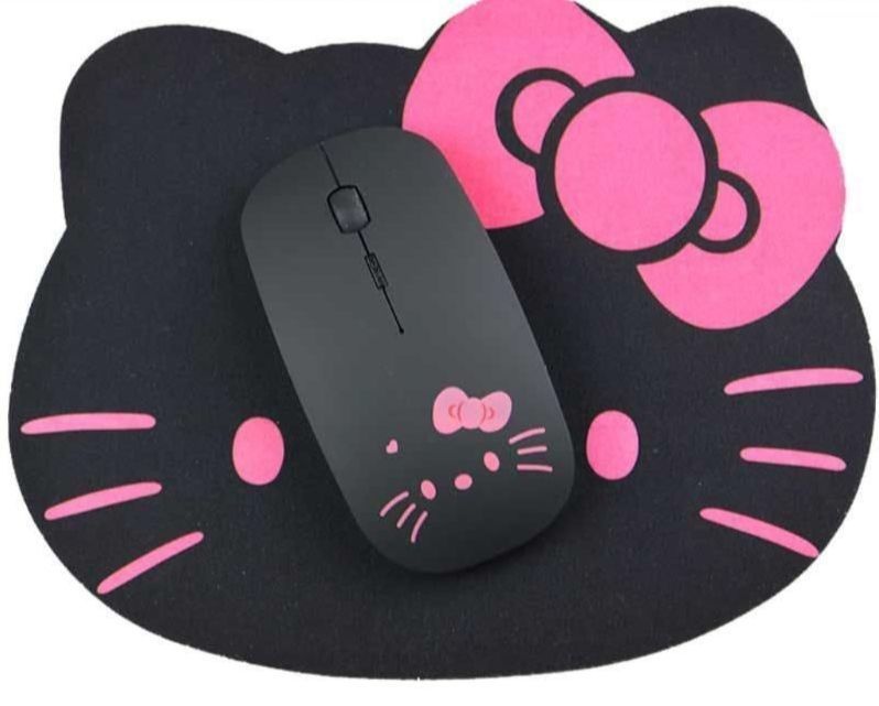무선 블루투스 마우스 키티마우스 초슬림 패드포함 마우스패드헬로키티 여사친선물 썸녀선물