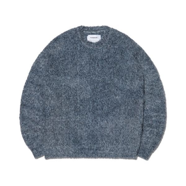 노메뉴얼 NOMANUAL CROPPED HAIRY KNIT - MELANGE NM43KT01M1ML 249006