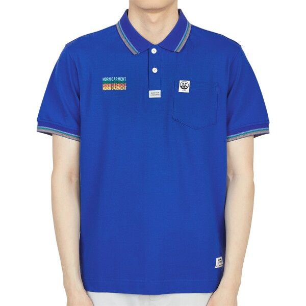 [혼가먼트] [골프] 쓰리 스트라이크 HCM 2A AP02 BLUE 남자 골프 폴로 반팔티셔츠