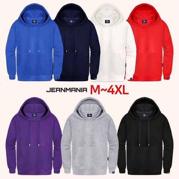 진마니아 [하프클럽]기본 무지 컬러 후드 티셔츠 남자 여성 공용 빅사이즈 M~4XL 오버핏 박스티 루즈핏 커플 컬러 베이직 스