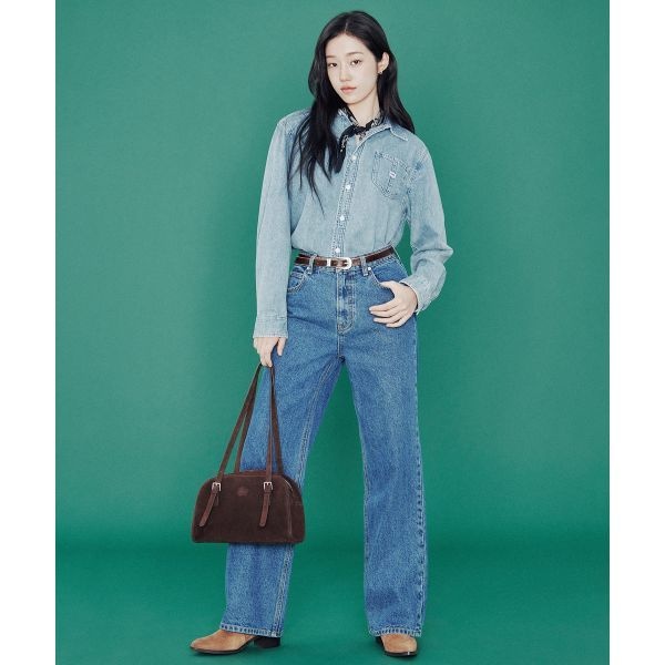 <매장정품> 리 LEE 우먼 스트레이트핏 데님 팬츠 인디고 미듐 LE2503IP71IM 466958