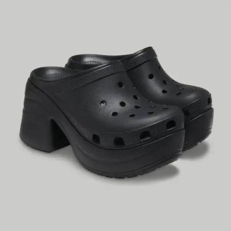 크록스 사이렌 클로그 블랙 208547-001 407195