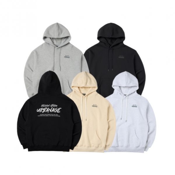 [URBANAGE]국내매장판 어반에이지 2PACK DESIGN STUDIO 로고 오버핏 후드 5color 453587