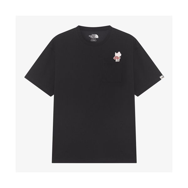 <백화점정품> 노스페이스 THE NORTH FACE NT7UR22J 화이트라벨 포켓 EX 반팔 라운드티_BLACK 142534