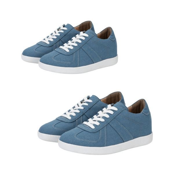 디퍼슈 DIFFERSHOE 쿠바 스니커즈 7CM 연청 데님 186638