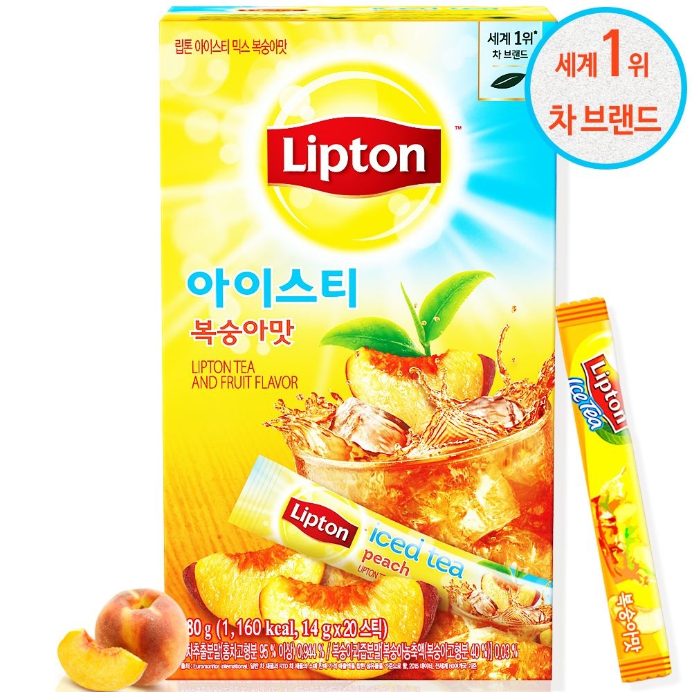 립톤 아이스티 복숭아맛 20T