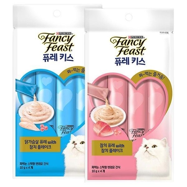퓨리나 팬시피스트 퓨레키스 참치 1개 (핑크/블루 중 택1) 고양이츄르간식 냥덕후