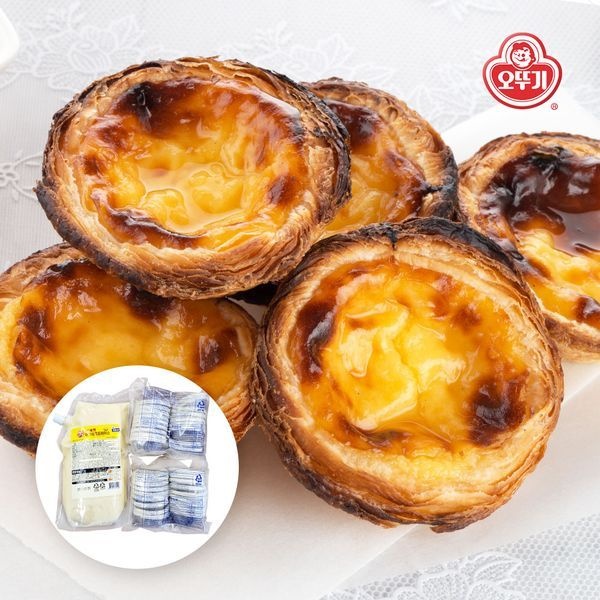 오뚜기 [보리보리]오뚜기 오쉐프 에그타르트 36개 만들기 키트 / 베이스+생지 / 아이스박스포장