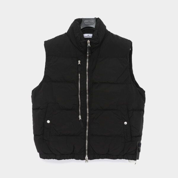 스톤아일랜드 [스톤아일랜드] 25FW 와펜로고 나일론 메탈 에코닐 패딩 조끼 남성 자켓 K2S15G100006 S0019 V0029