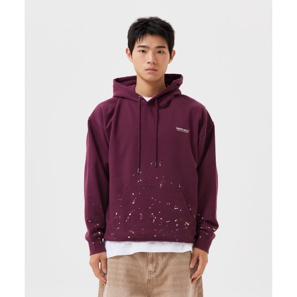 <매장정품> 와키윌리 WACKY WILLY 타이포로고 그런지 후드 스웻 퍼플 WA2503HD15PU 469628