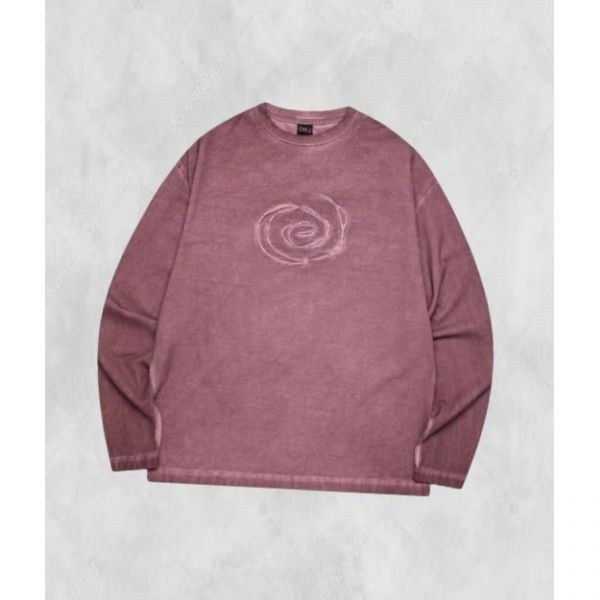 엘엠씨 OVERDYED SPIRAL LONG SLV TEE dark purple 263531 FE3444269-E2B