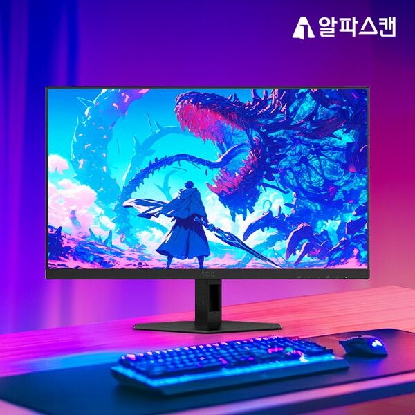[알파스캔(가전)] 알파스캔 AOC 27G4XE 게이밍 IPS 180 프리싱크 HDR 무결점 모니터