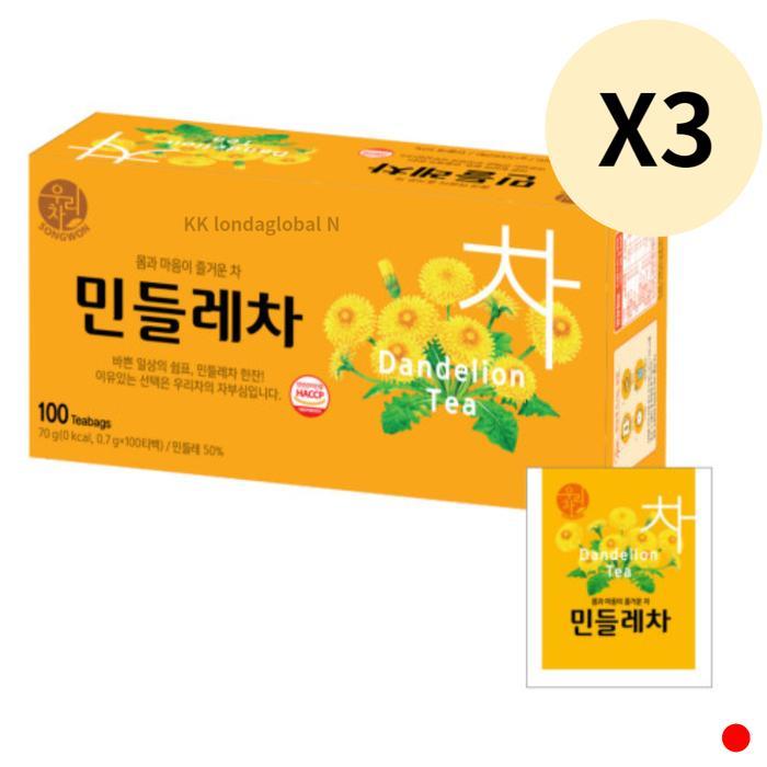 송원 우리차 민들레차 차 음료 탕비실 추천 100T X 3