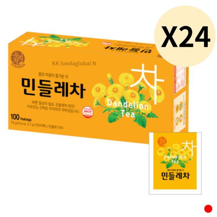 송원 우리차 민들레차 차 음료 대용량 추천 100T X 24