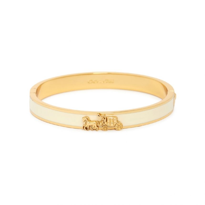 [태국][오늘출발] 코치 COACH 홀스 캐리지 여성 뱅글 팔찌 335755 GLD 100