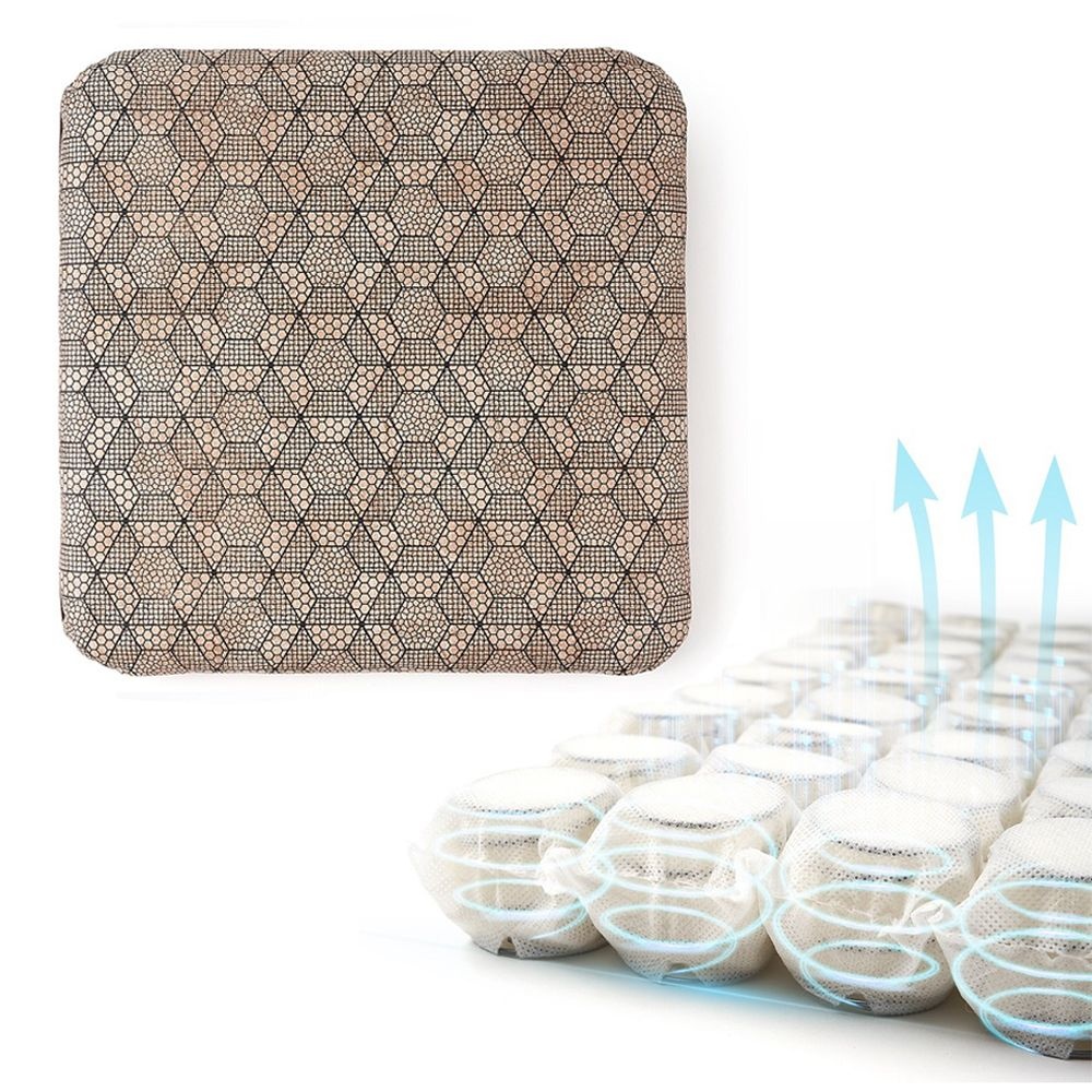 특허등록 자세바로 에어소프트 방석 천추 포켓 스프링 고탄력 쿠션 방석