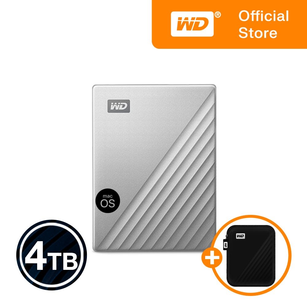 웨스턴디지털 [WD공식스토어/우체국택배] WD My Passport ULTRA for MAC 4TB 외장하드 USB-C