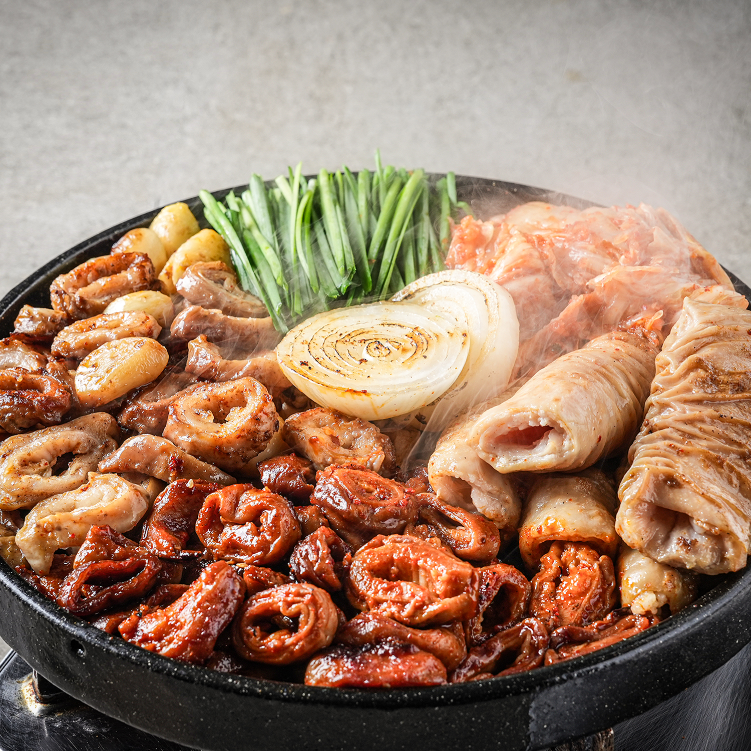 [온누리상품 상생페이백] [주왕산가든] 초벌 돼지 대구막창 3종 캠핑음식 생막창 오븐초벌 양념불막창