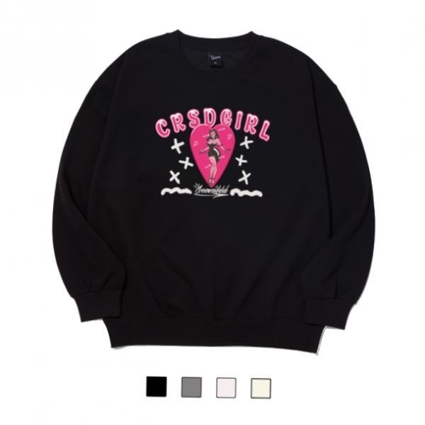 [CREAM SODA LAB]국내매장판 크림소다랩 씨알에스디걸 스웨트 셔츠 454432