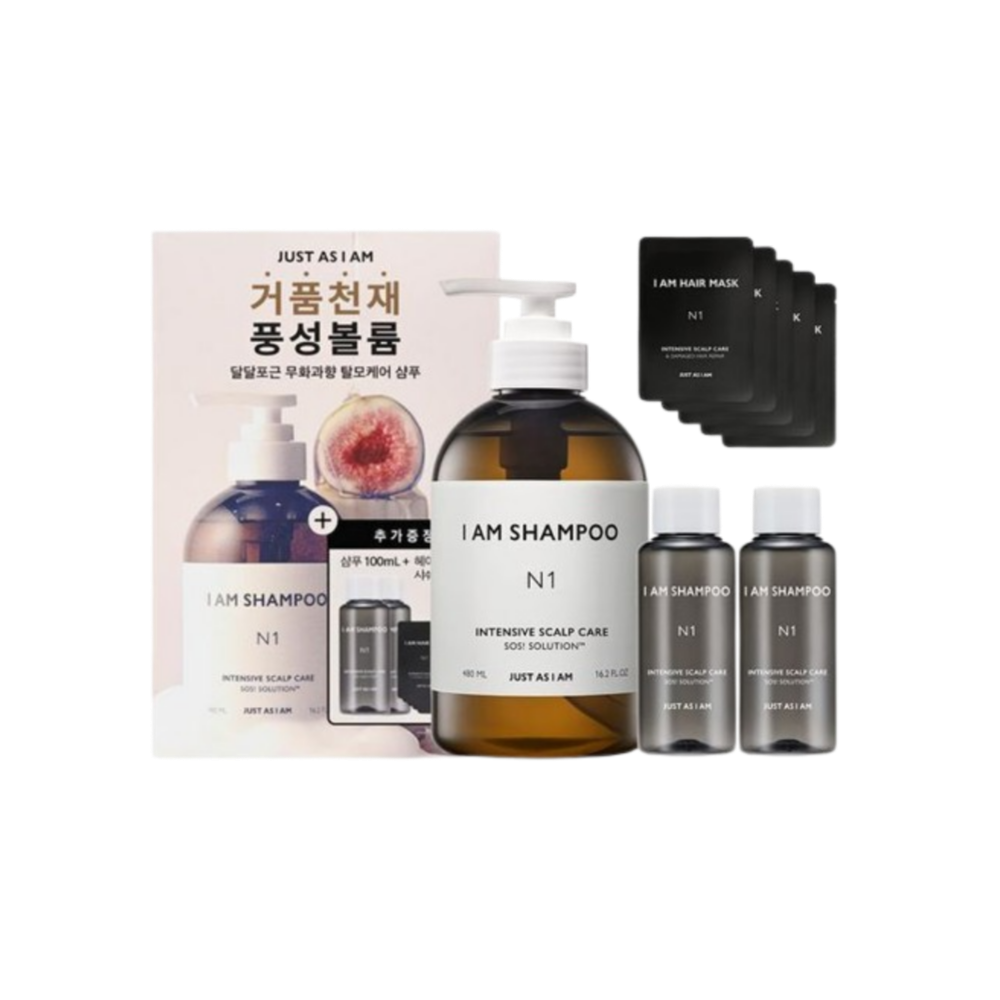 아이엠 샴푸 인텐시브 스칼프 케어 샴푸 N1 480+100ml+헤어마스크5P
