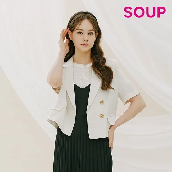 린넨 테일러드 크롭 재킷(SZ4JK91)