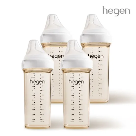 헤겐 애착젖병 PPSU 330ml 4P(3단계 젖꼭지포함)