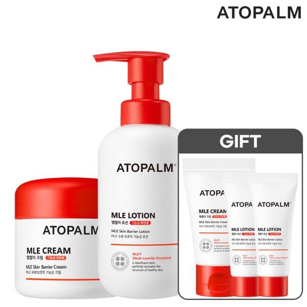 아토팜 [아토팜] [11/15~16] MLE 크림 160ml+MLE 로션 300ml 세트 (GIFT MLE 크림 30ml+로션 20ml 2개)