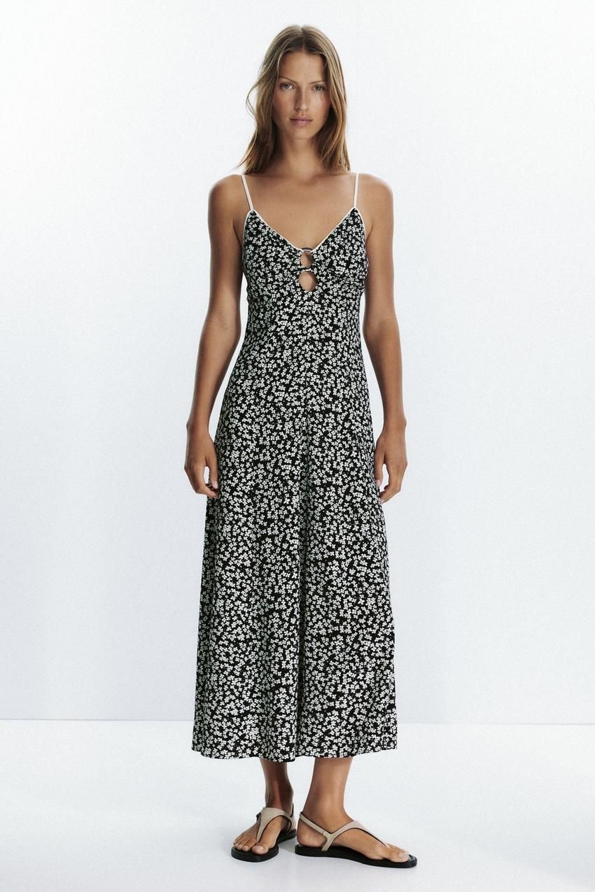 [해외] ZARA 플로럴 패턴 미디 원피스 8346/774/093 8346/774/093