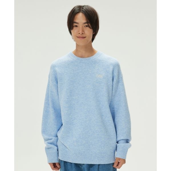 [국내 매장품] LEE 보카시 라운드 니트 블루 129073