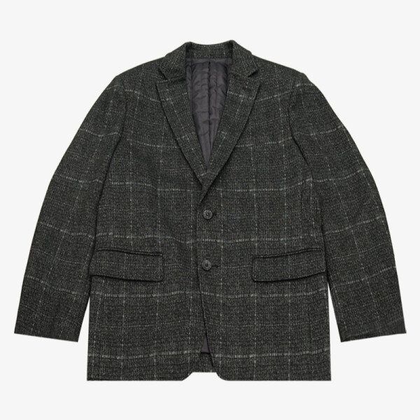 [모다아울렛][크로커다일남성]울 브렌디드 원도우 체크 져지 자켓CDAAAJK4102 98_JK 전주김제점