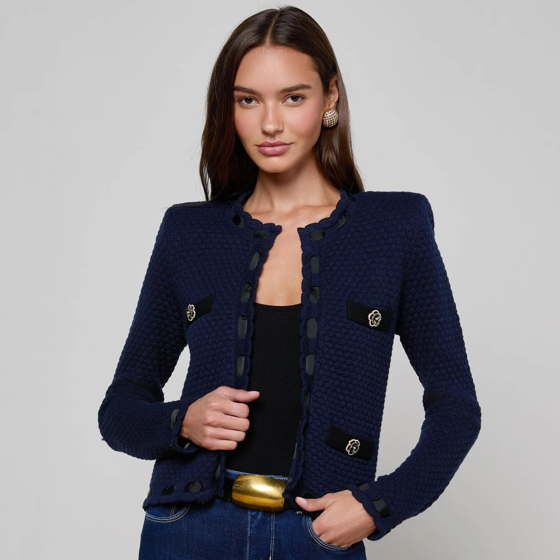 [롯데백화점] 라장스 Astor Cardigan 80031SWM MDBL LE1220498811