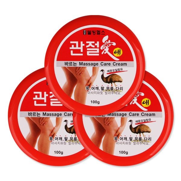 웰빙헬스 관절애 마사지 크림 100g 3개