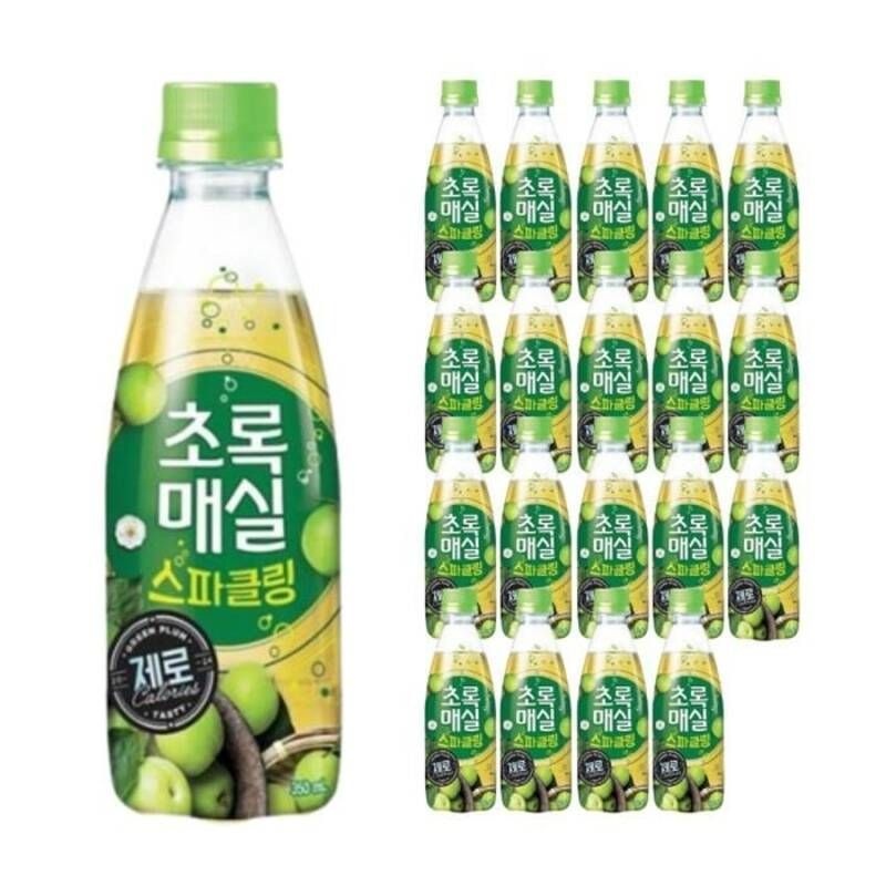 웅진 초록 매실 스파클링 제로 350ml 20개