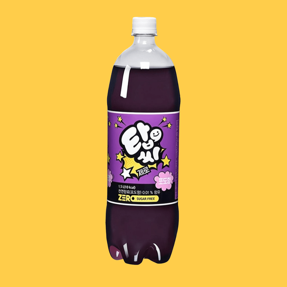 채스토어 협력사 탑씨 제로 포도향 탄산음료 시원한 1.5L 12개