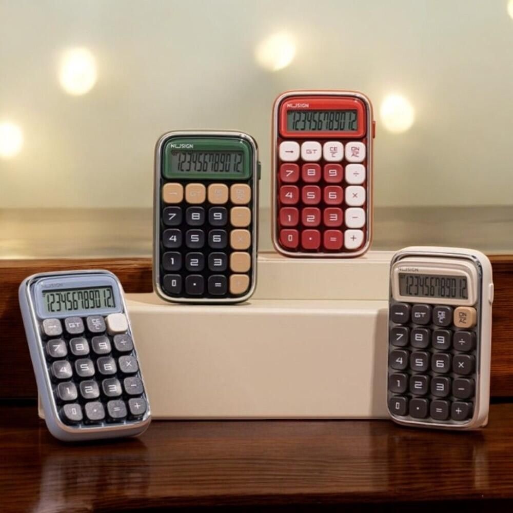 청축 계산기 레트로 기계식 키보드 키감좋은 계산기 어르신 각도조절 큰 쌀집계산기 대형