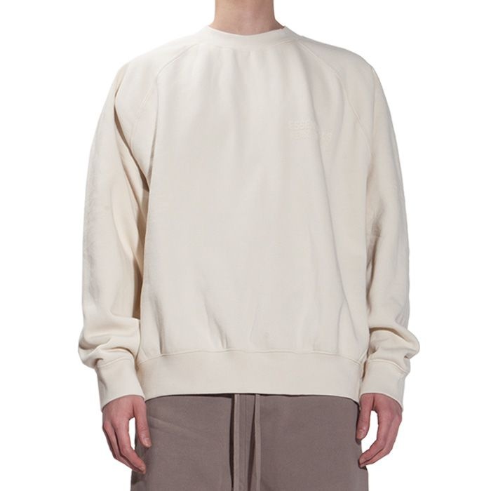 FEAR OF GOD 피어오브갓 [라이크어스타] 피어오브갓 에센셜 크루넥 맨투맨 192SU222040F EGG SHELL