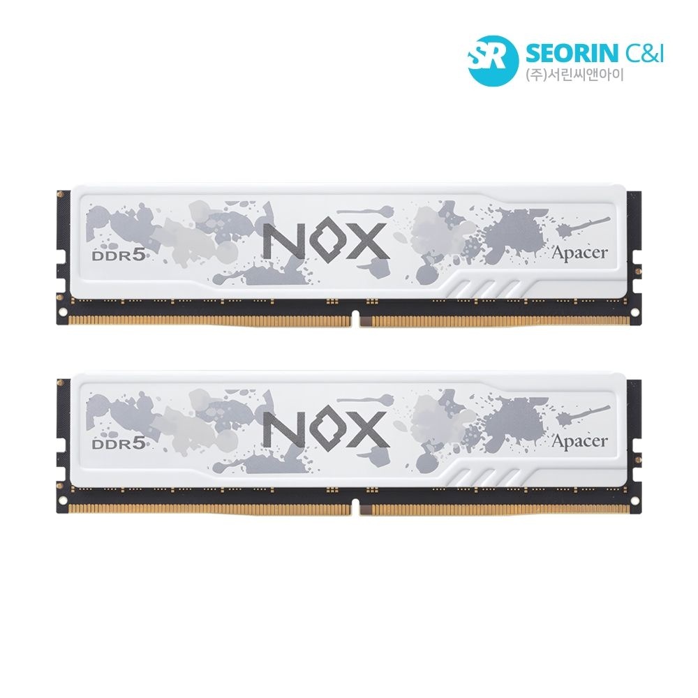 [서린공식] Apacer DDR5-5200 CL40 NOX WHITE 패키지 (64GB(32Gx2))