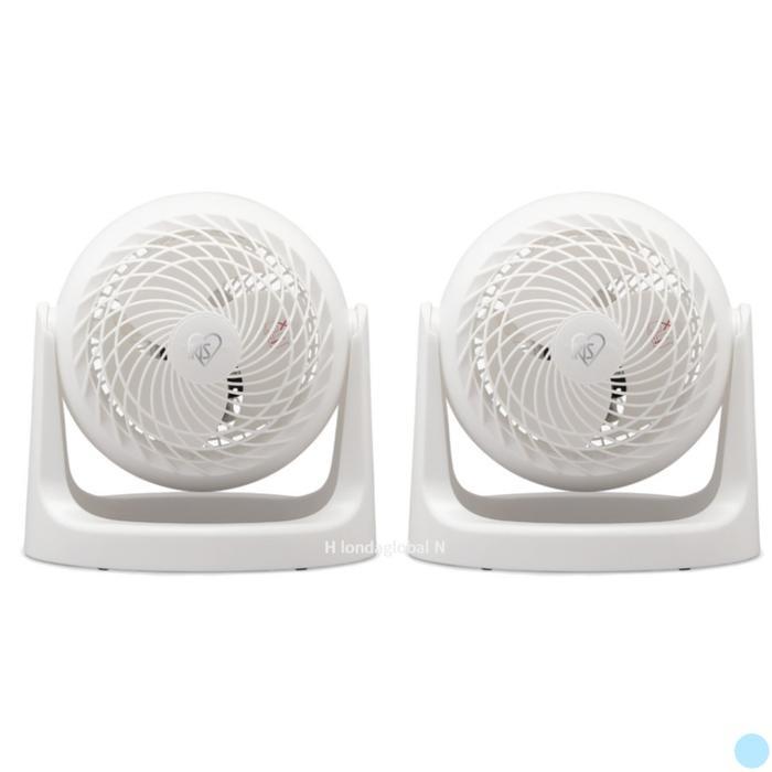 (주)아이리스코리아 아이리스 저소음 소형 360도 써큘레이터 화이트 1+1