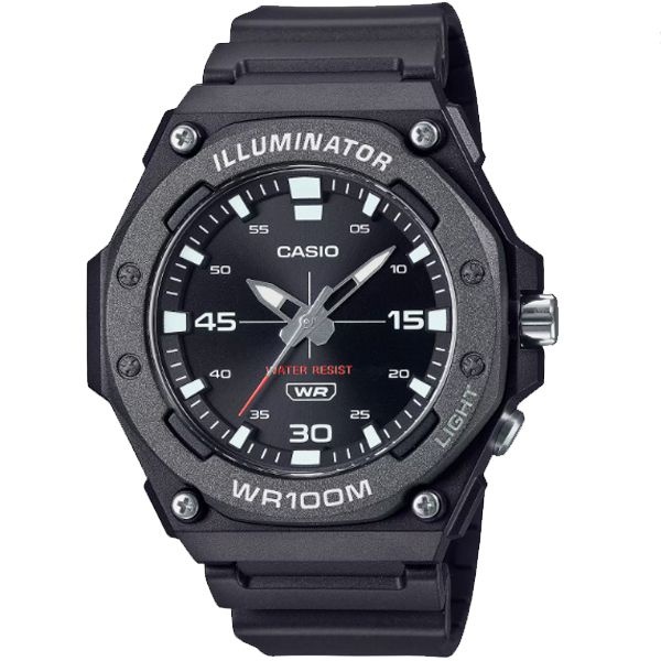 CASIO MW-620H-1A 100m방수 우레탄밴드 스포츠레저 아날로그 LED빽라이트 전지수명3년 카시오 군용선물 가볍고활동적인