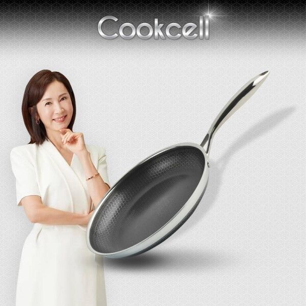 [쿡셀] [단품]블랙큐브 더블코팅 IH 프라이팬 28cm