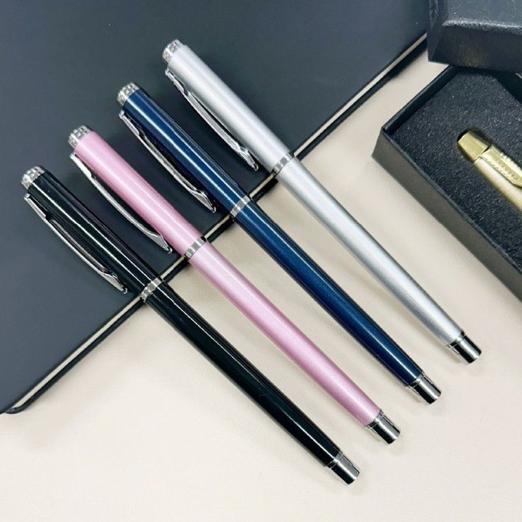 큰손  슬림볼펜 필기도구 볼펜 검정색 블랙 다꾸 부드러운 단체선물 클립펜 고급볼펜 직장인선물