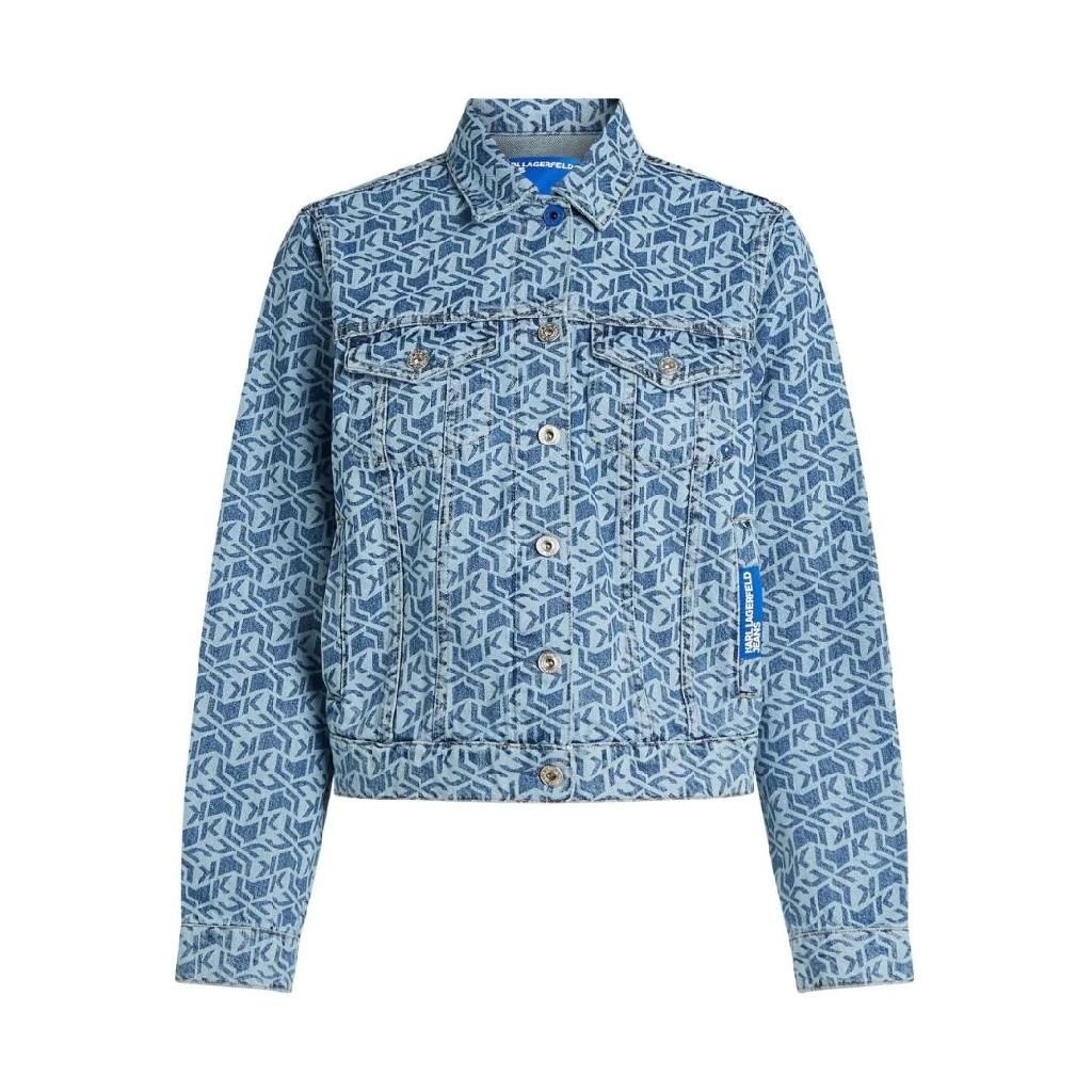 칼라거펠트 KLJ 모노그램 데님 재킷 A2W140351PB TP436942667